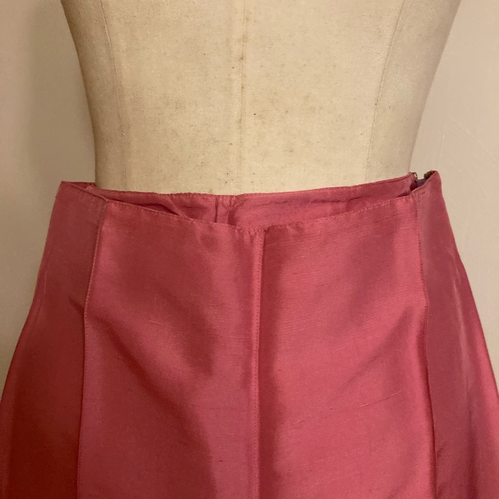 More’lle Lustrous Pink Silk Pant Suit Spring Easter Coords Pastel Contemporary - Picture 13 of 14